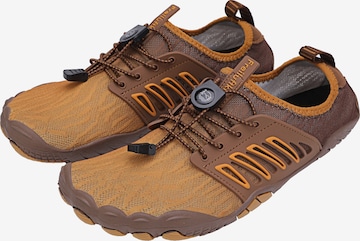 Freiluftkind Athletic Lace-Up Shoes 'Freiluftkind® Tokai rutschfeste universal Barfußschuhe' in Brown: front