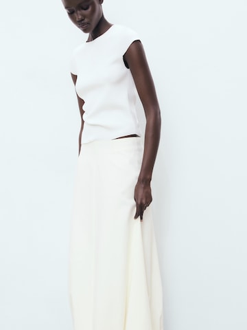 MANGO Skirt 'GLOBE' in Beige