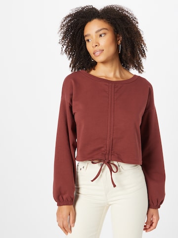 ABOUT YOU Sweatshirt 'Marina' in Brown: front