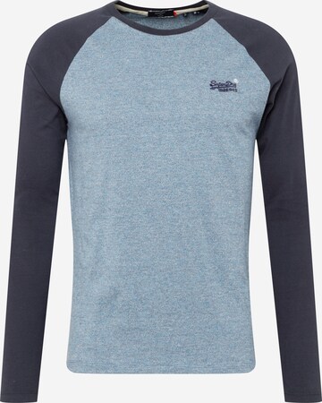 Superdry Regular Fit Shirt in Blau: predná strana