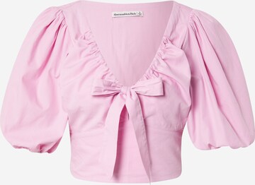 Maglietta di Abercrombie & Fitch in rosa: frontale