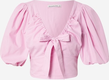 Abercrombie & Fitch Tričko – pink: přední strana