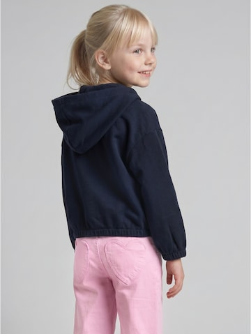 TOM TAILOR Zip-Up Hoodie in Blue