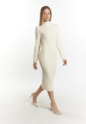 Robes en maille 'Casnagie' DreiMaster Klassik en blanc