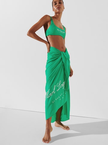 Karl Lagerfeld Пляжное полотенце 'Hotel' в Зеленый
