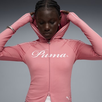 PUMA Sportsweatjacke 'T7' in Pink