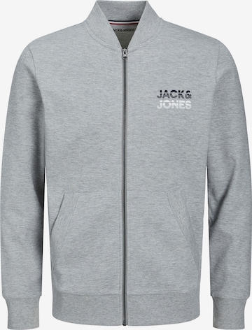 Giacca di felpa 'Atlas' di JACK & JONES in grigio: frontale