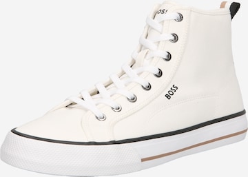 BOSS Black High-top trainers 'Aiden_Hito' in White: front