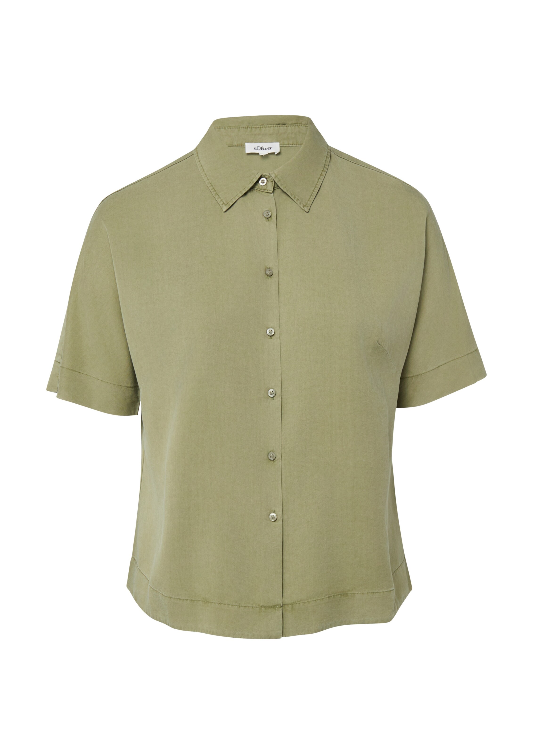 s.Oliver Blouse in Groen: voorkant