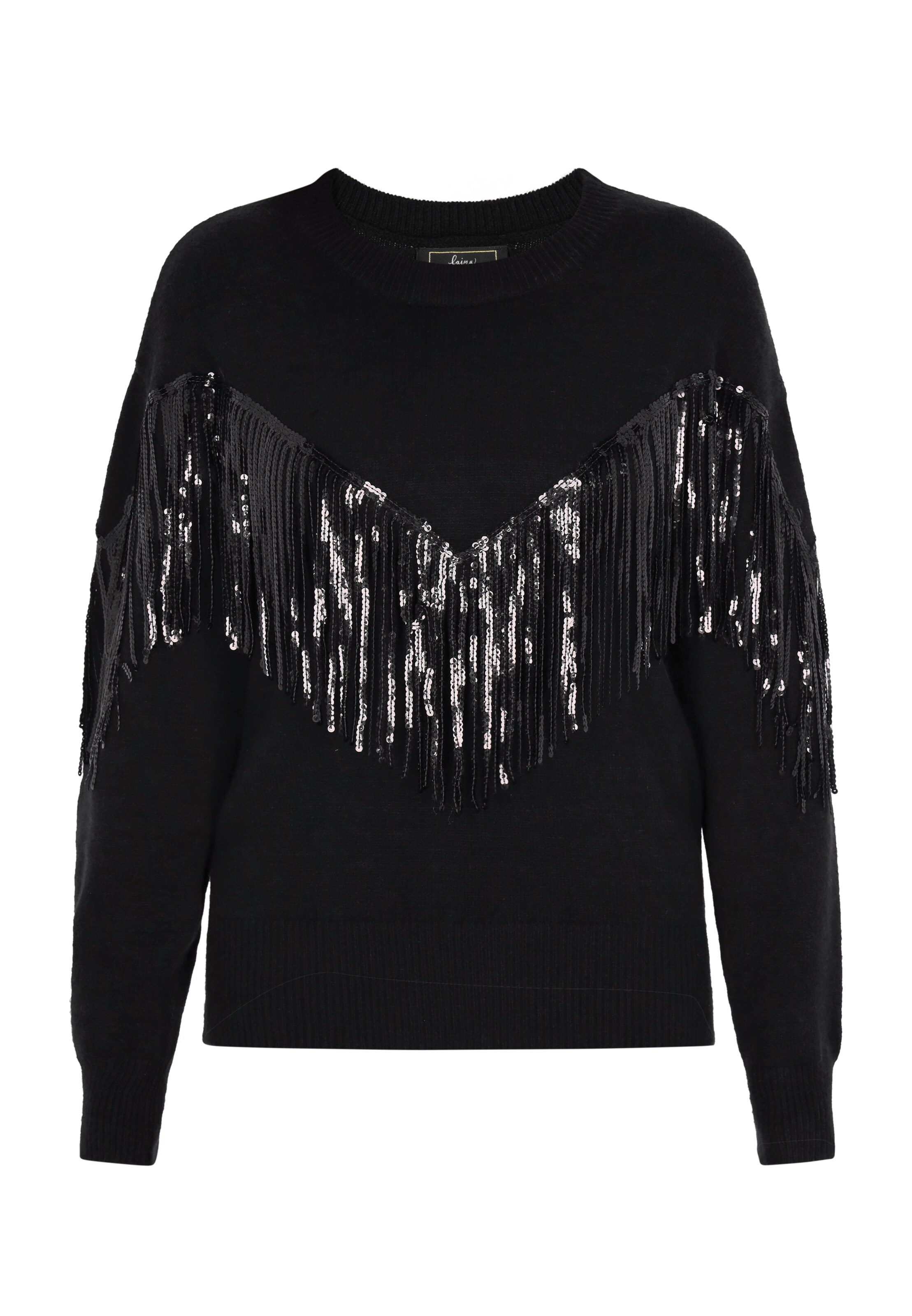 faina Sweater in Black: front