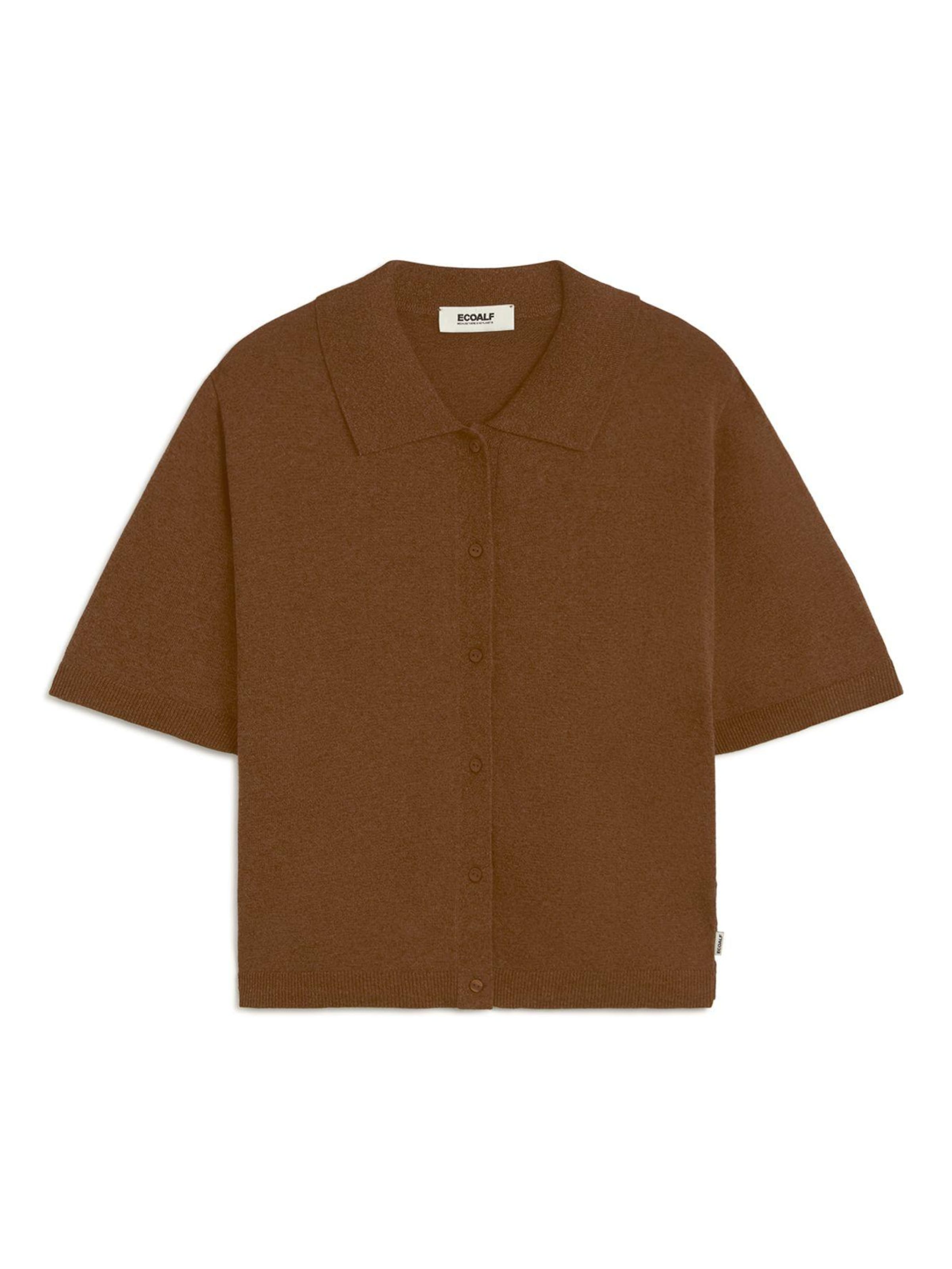 ECOALF Strickjacke 'JUNIPER'‌‌‌‌‌‌‌‌‌‌ in Braun: Vorderseite