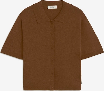 ECOALF Strickjacke 'JUNIPER' in Braun: Vorderseite