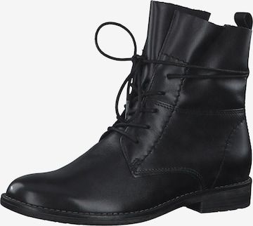 MARCO TOZZI Lace-Up Ankle Boots in Black: front