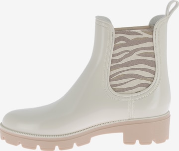 Bottines 'Noura-Stiefeletten zum Hineinschlüpfen von M. Berlarbi' Les Tropéziennes en blanc : devant