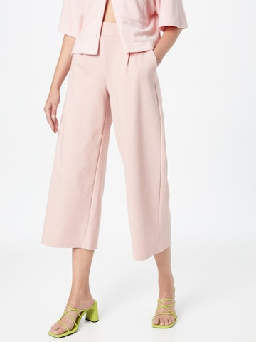 Wide Leg Pantalon à pince 'IHKate' ICHI en rose : devant