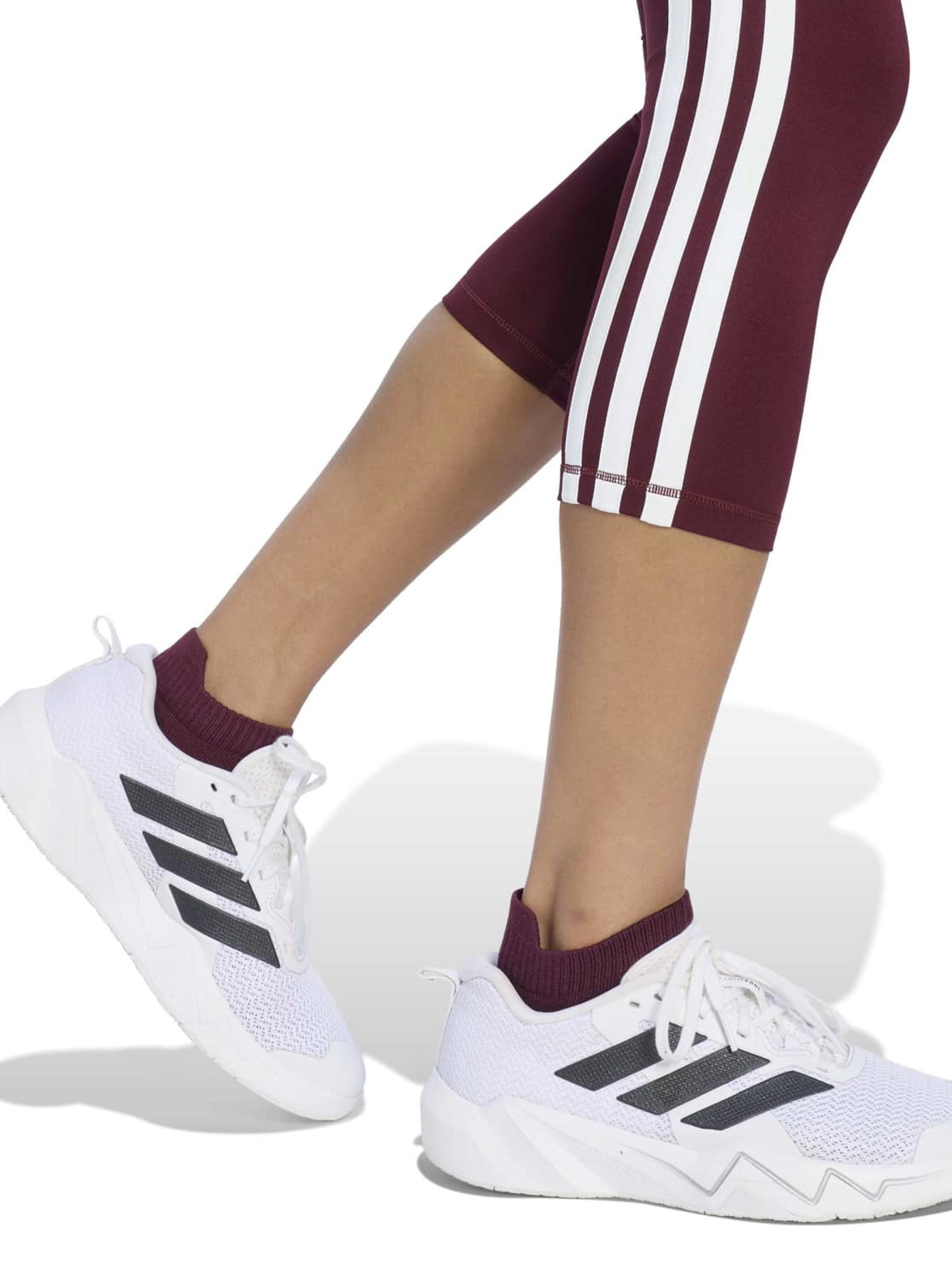 ADIDAS PERFORMANCE Skinny Παντελόνι φόρμας 'Optime Essentials' σε κόκκινο