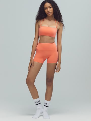 DRILLS Apparel Skinny Leggings 'ACTIVE DRILLS Scrunch Shorts Sunset Glow'‌‌‌‌‌‌‌‌ in Orange