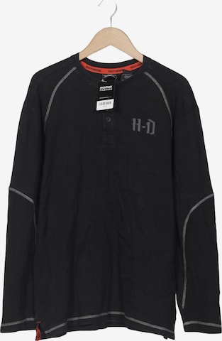 Harley Davidson Langarmshirt M in Schwarz: Vorderseite