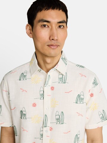 TOM TAILOR Regular fit Button Up Shirt in White