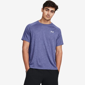 UNDER ARMOUR Performance Shirt 'Tech Textured' in Purple: front