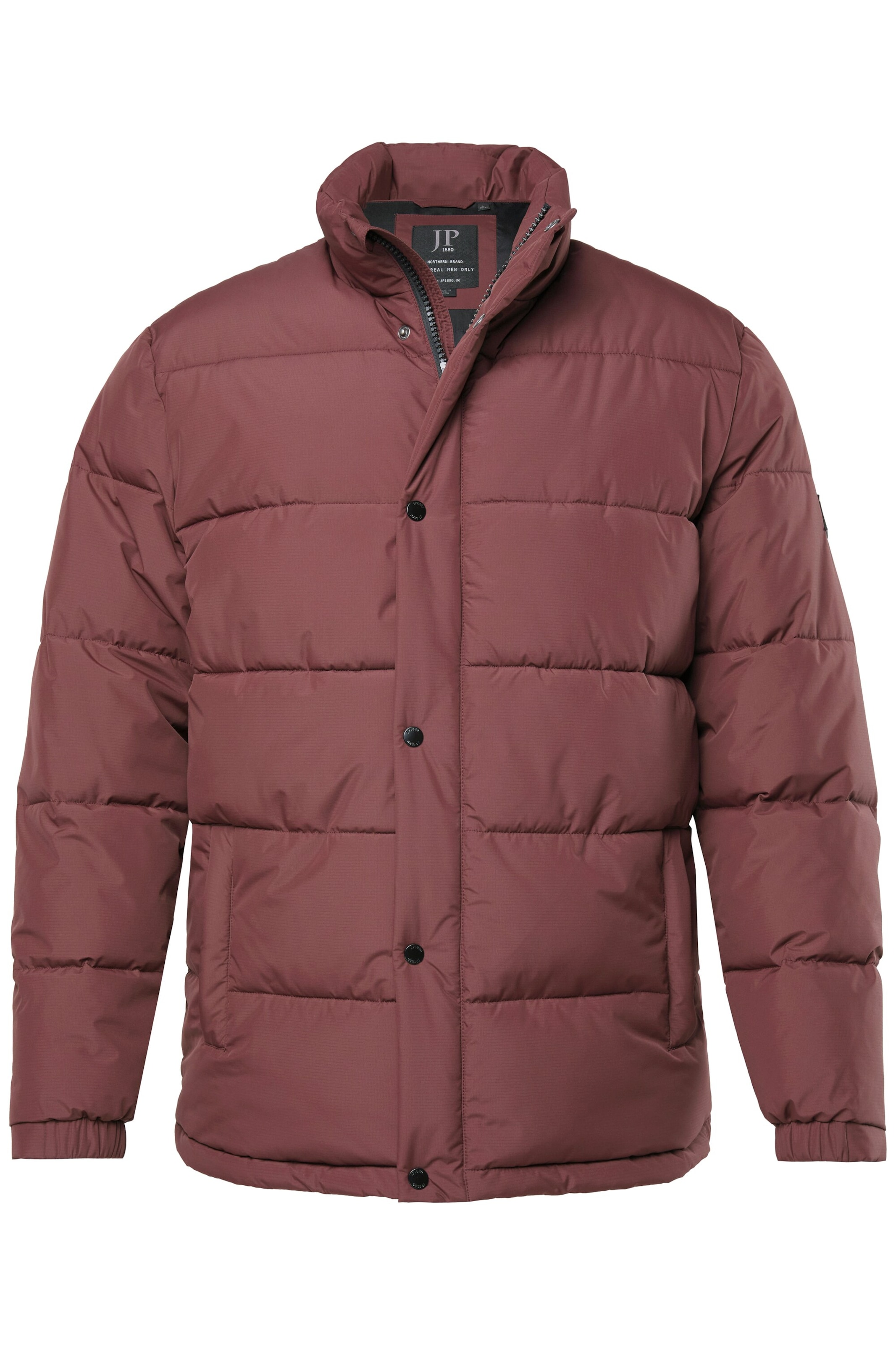 JP1880 Winterjas in Bruin: voorkant