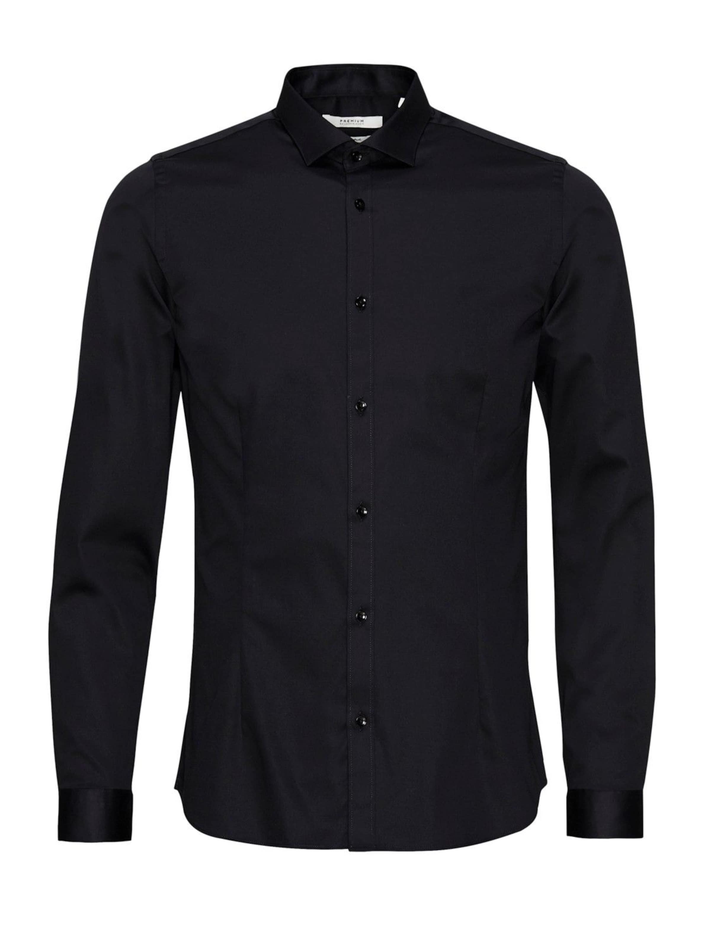Jack & Jones Premium - Ajuste regular Camisa en negro: frente