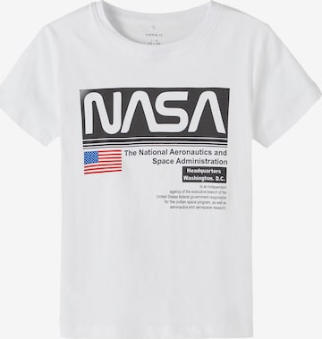 NAME IT Skjorte 'JACUES NASA' i hvit: forside