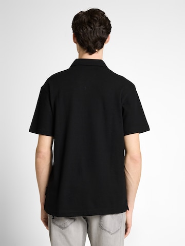 TOM TAILOR DENIM Poloshirt in Schwarz