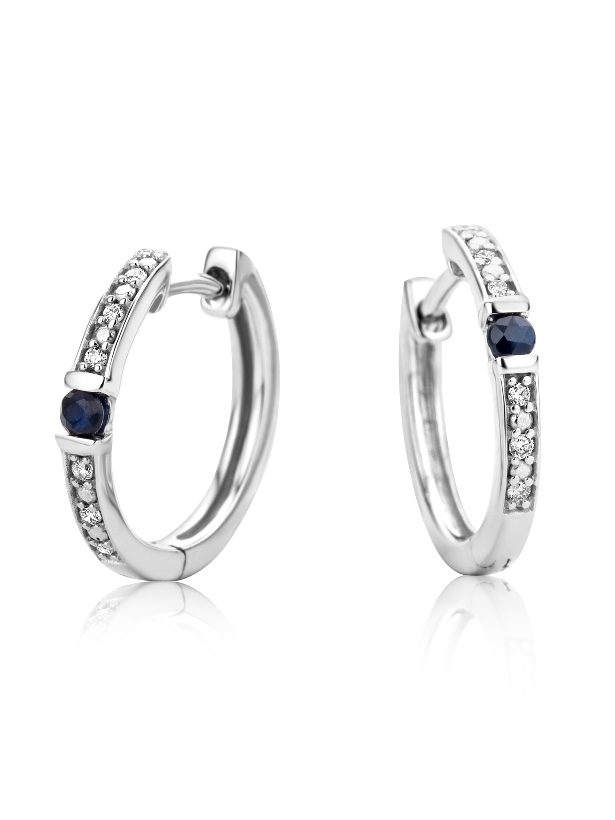 DIAMANT LETERNEL Boucles d'oreilles en One Size en argent, Vue avec produit