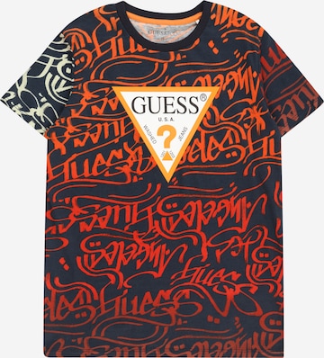 Tricou de la GUESS pe albastru: față