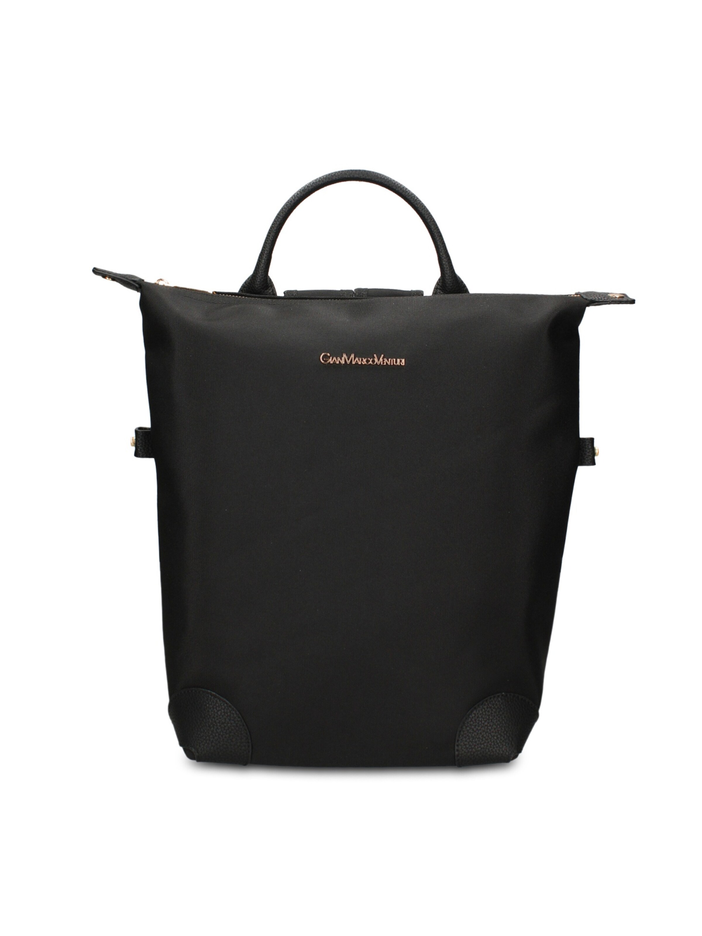 Zaino 'Zaino Novara Elite Gianmarco Venturi - Pelle Vegana 100% PU' di GianMarco Venturi in nero: frontale