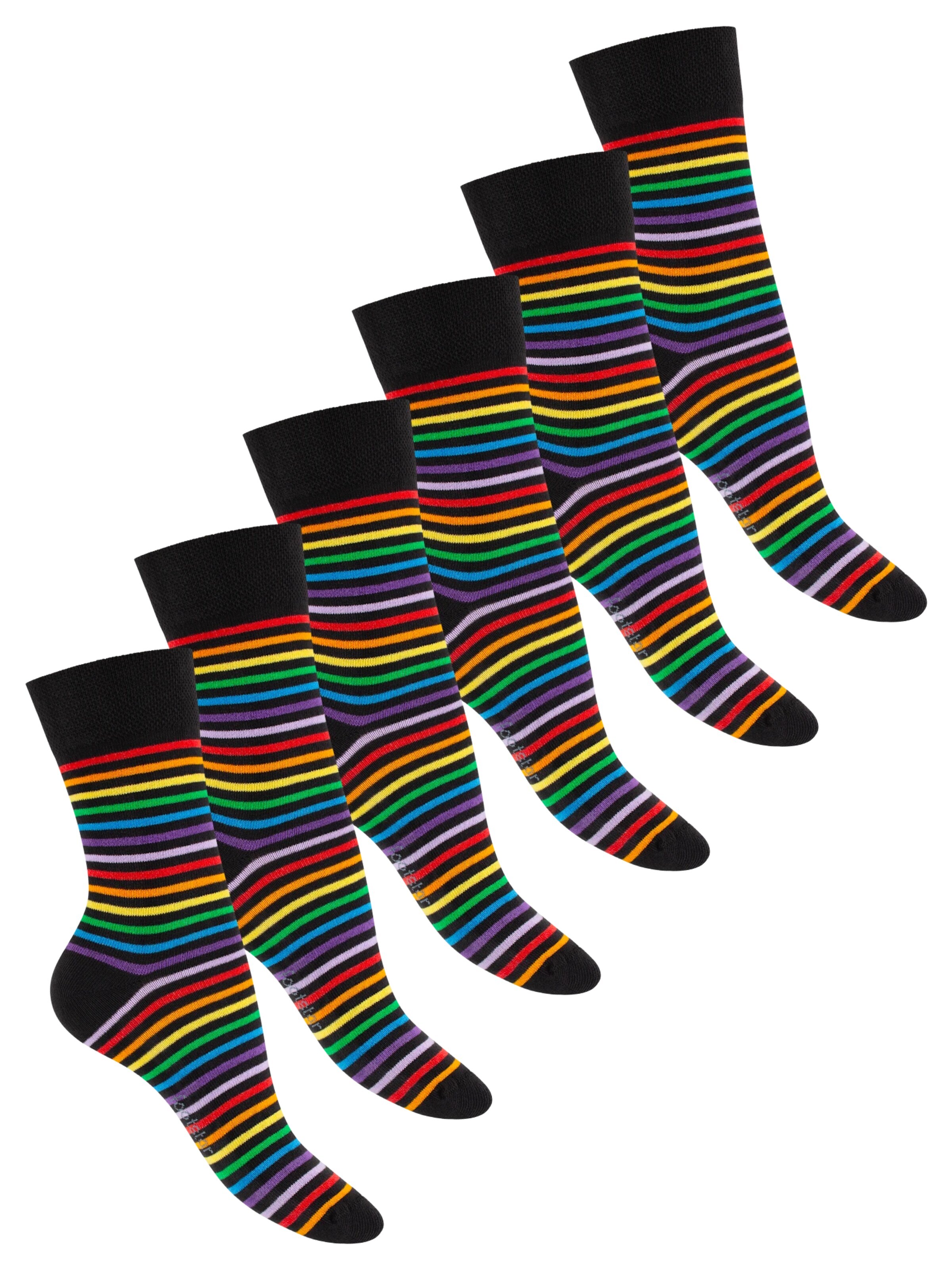 footstar Socks 'Ringel' in Mixed colors: front