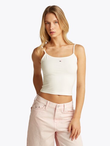 Tommy Jeans Top 'ESSENTIAL' in White: front