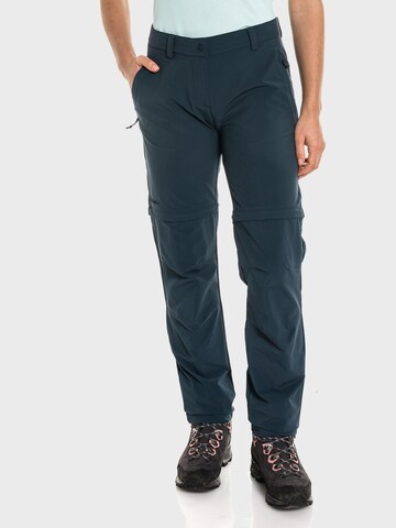 Regular Pantalon outdoor Schöffel en bleu : devant