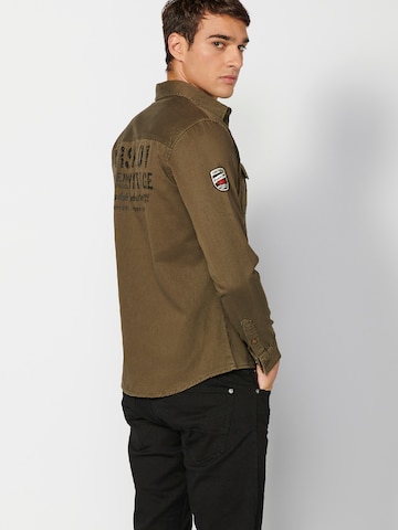 KOROSHI Regular fit Overhemd in Groen