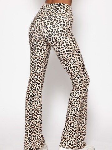 SASSYCLASSY Flared Hose‌‌ in Beige