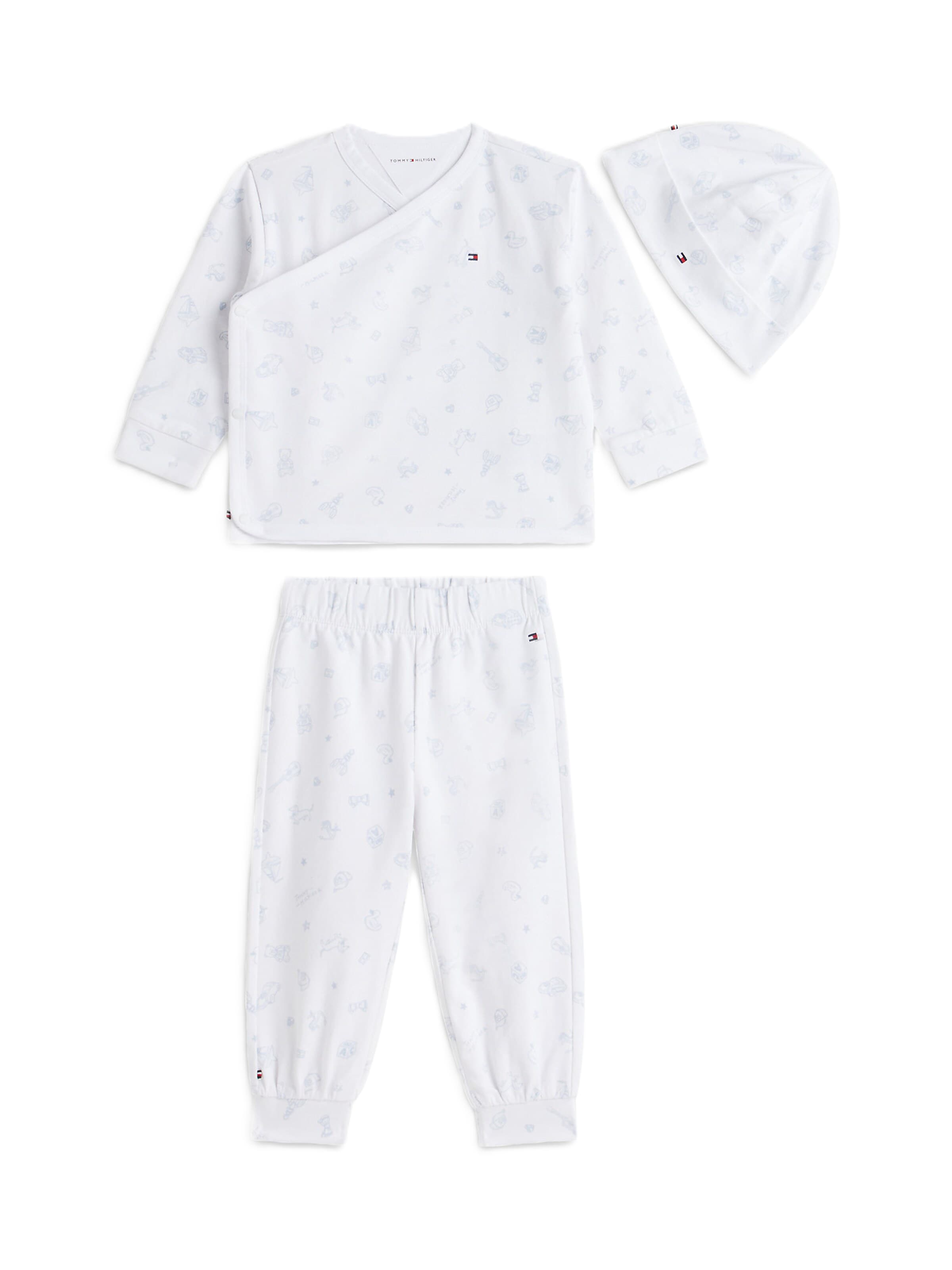 Set TOMMY HILFIGER en blanc : devant