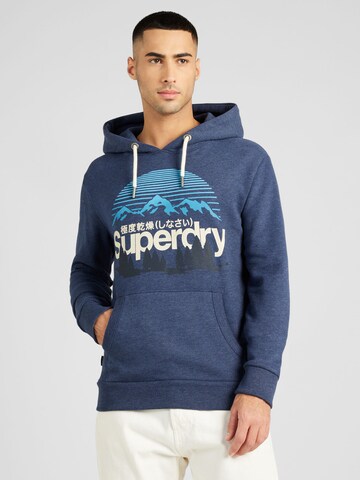 Superdry Sweatshirt 'Great' in Grijs: voorkant