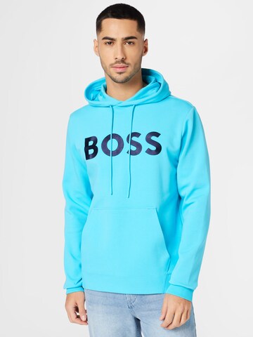 BOSS Sweatshirt 'Soody 1' in Blauw: voorkant