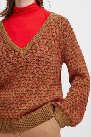 Pull-over 'Olena' b.young en marron