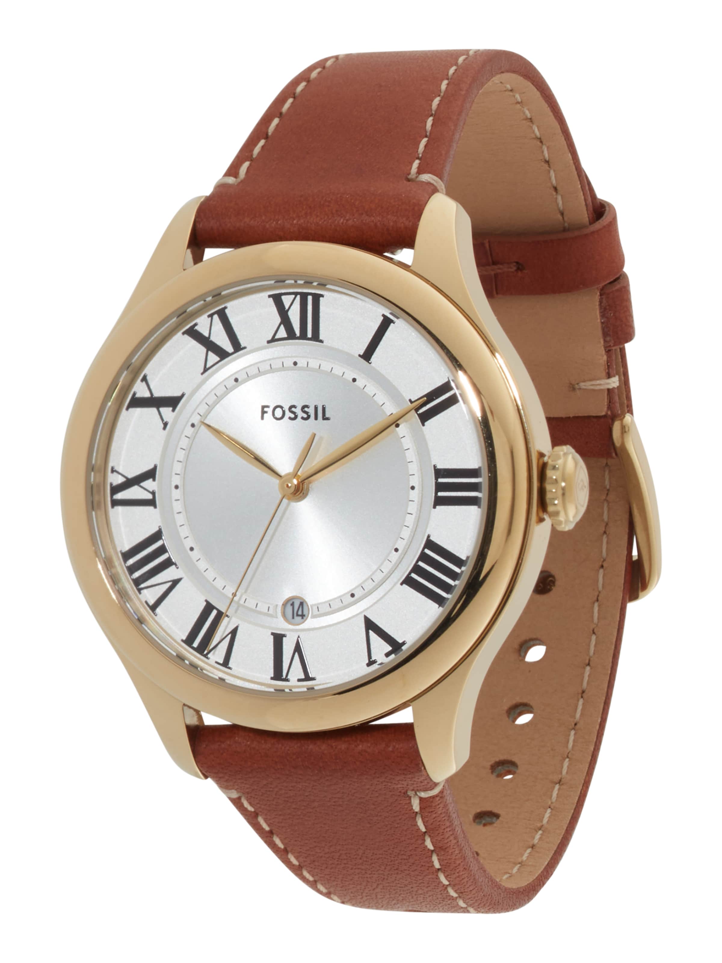 FOSSIL Αναλογικό ρολόι 'Gilmore' σε καφέ: μπροστά