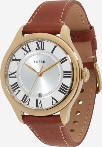 FOSSIL Analoginen kello 'Gilmore' värissä ruskea: etupuoli