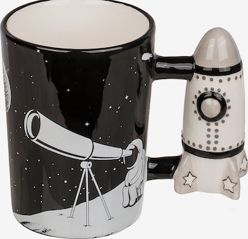 Out of the Blue Kaffeebecher 'Astronaut' in Schwarz: front