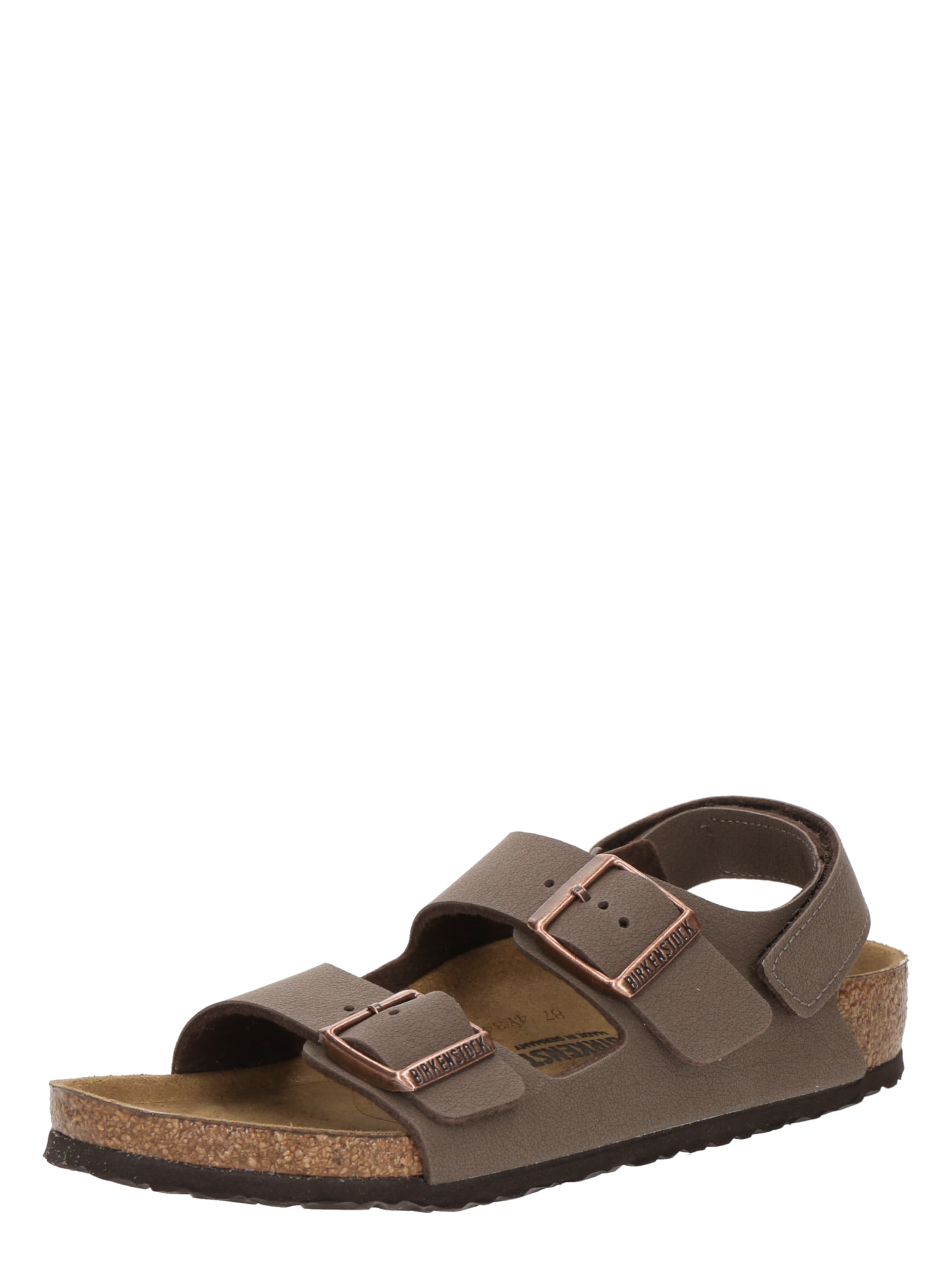 BIRKENSTOCK - Zapatos abiertos 'Milano' en marrón: frente