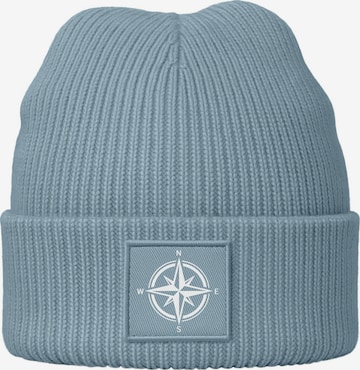 Neverless Beanie 'Windrose' in Blue: front