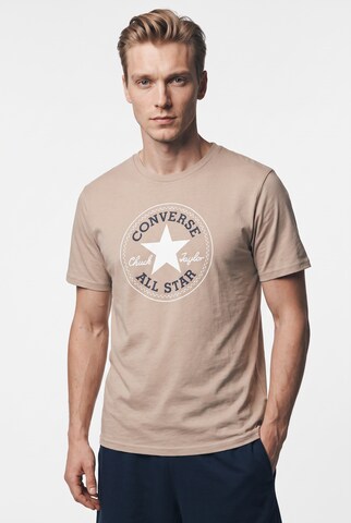 CONVERSE T-Shirt in Beige: Vorderseite