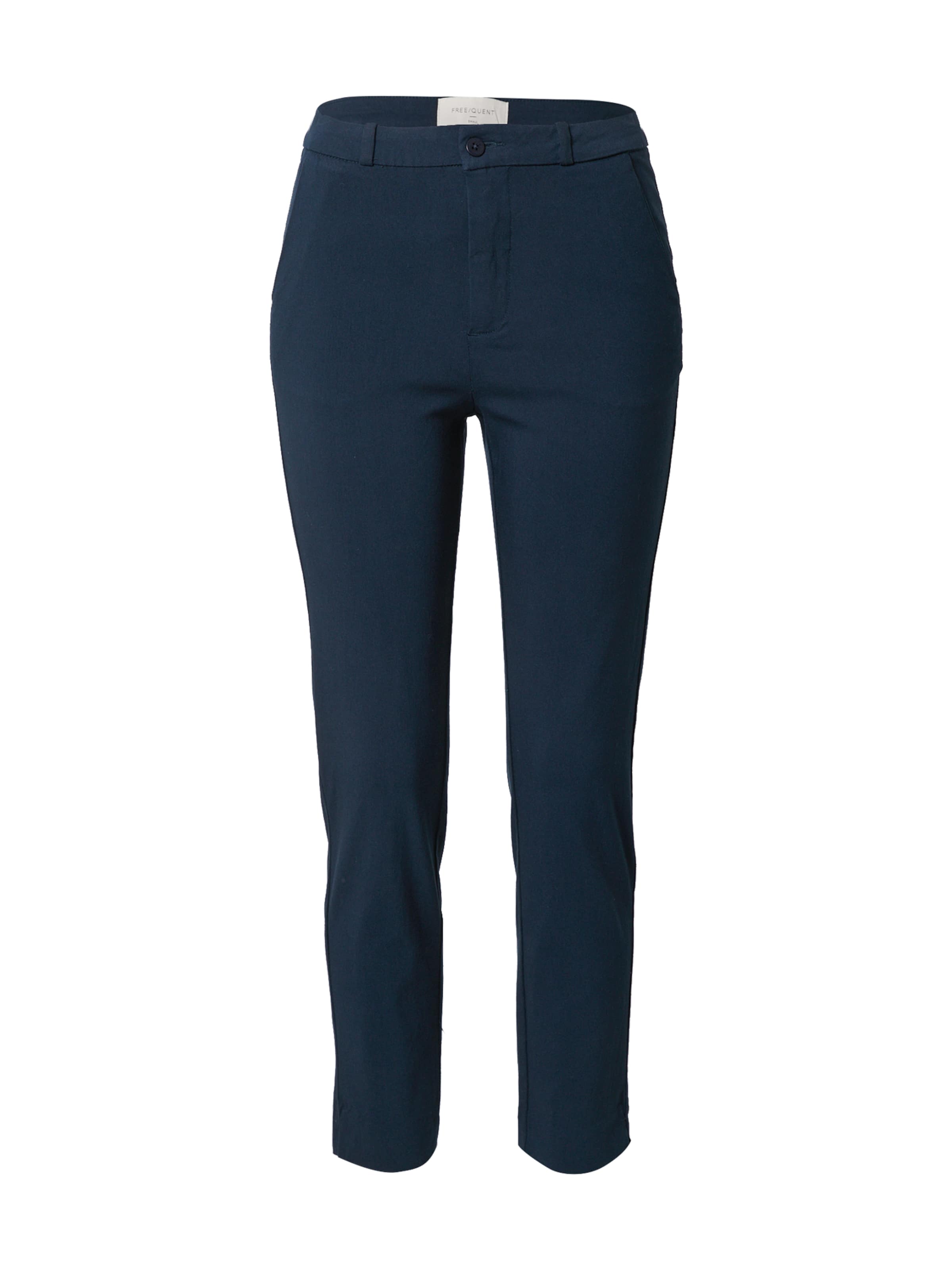 Coupe slim Pantalon chino 'SOLVEJ' Freequent en bleu : devant