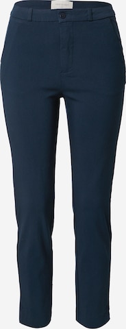 Coupe slim Pantalon chino 'SOLVEJ' Freequent en bleu : devant