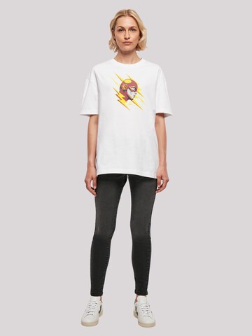 T-shirt oversize 'DC Comics The Flash Lightning Portrait' F4NT4STIC en blanc