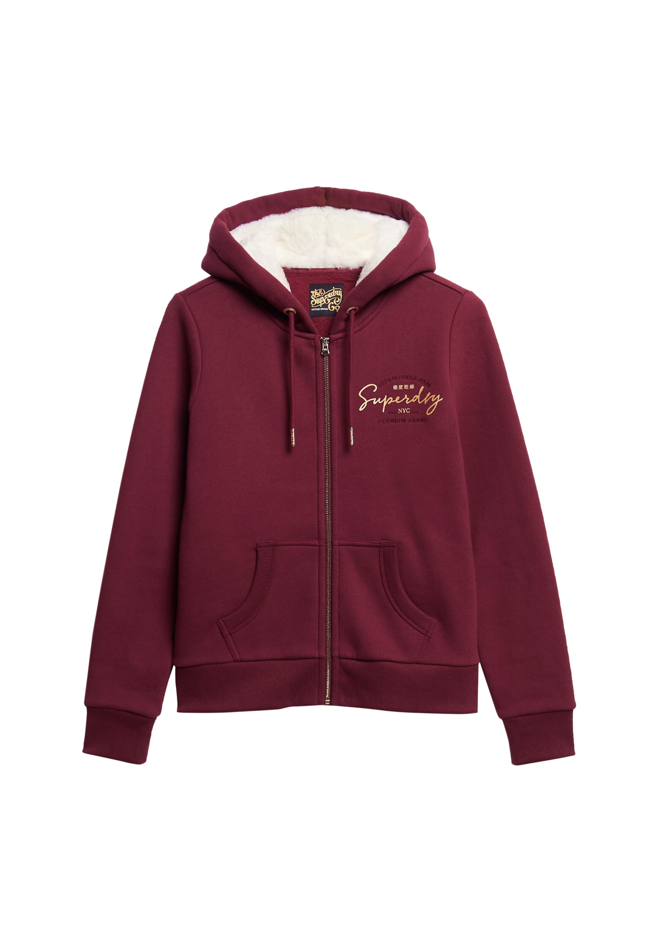 Veste de survêtement 'Luxe' Superdry en rouge : devant
